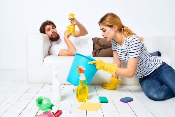 enabler cleaning mess